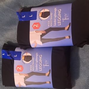 Black velvety-soft leggings